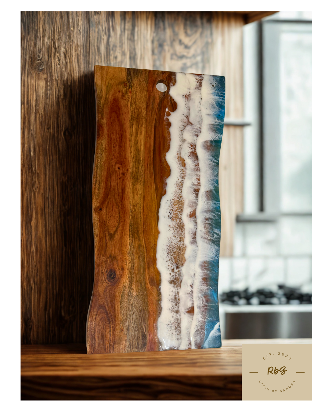 Tide Lines - Resin Cutting Board