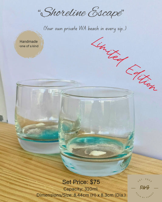 "Shoreline Escape" - Resin Tumbler - Limited Edition