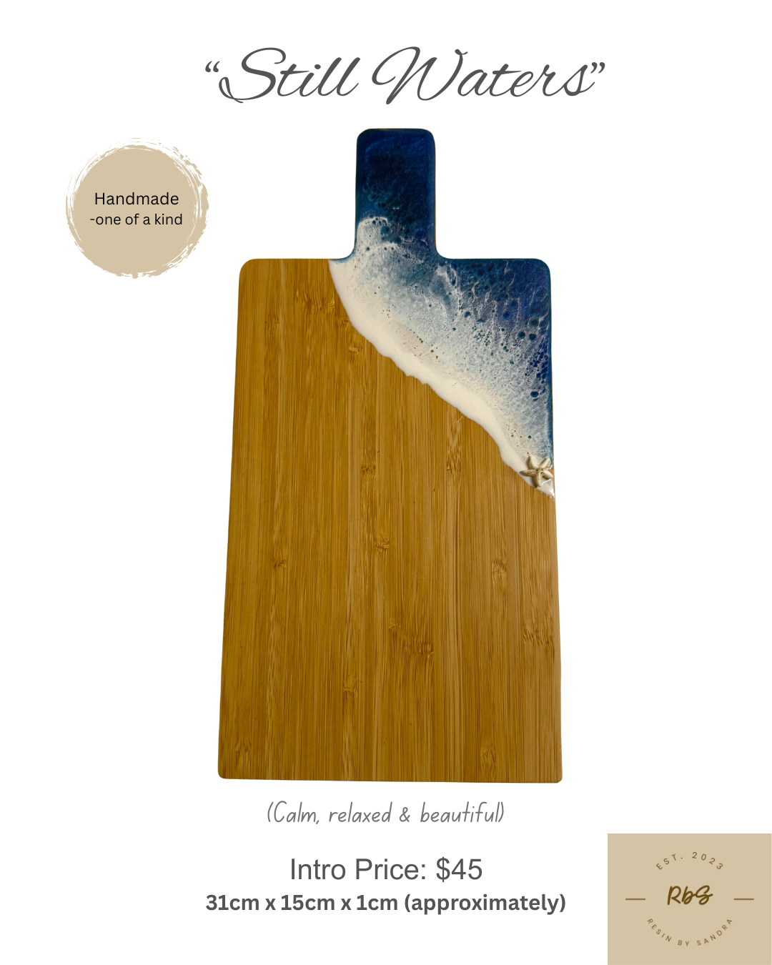 Still Waters - Resin Cutting Board