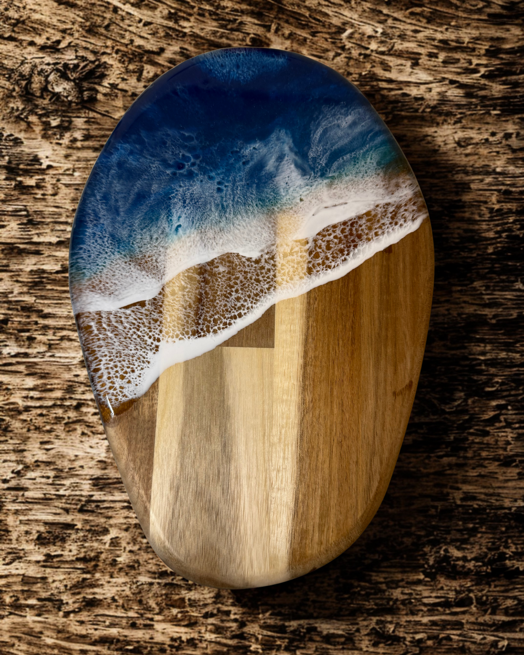 Seafoam Kiss - Resin Cutting Board