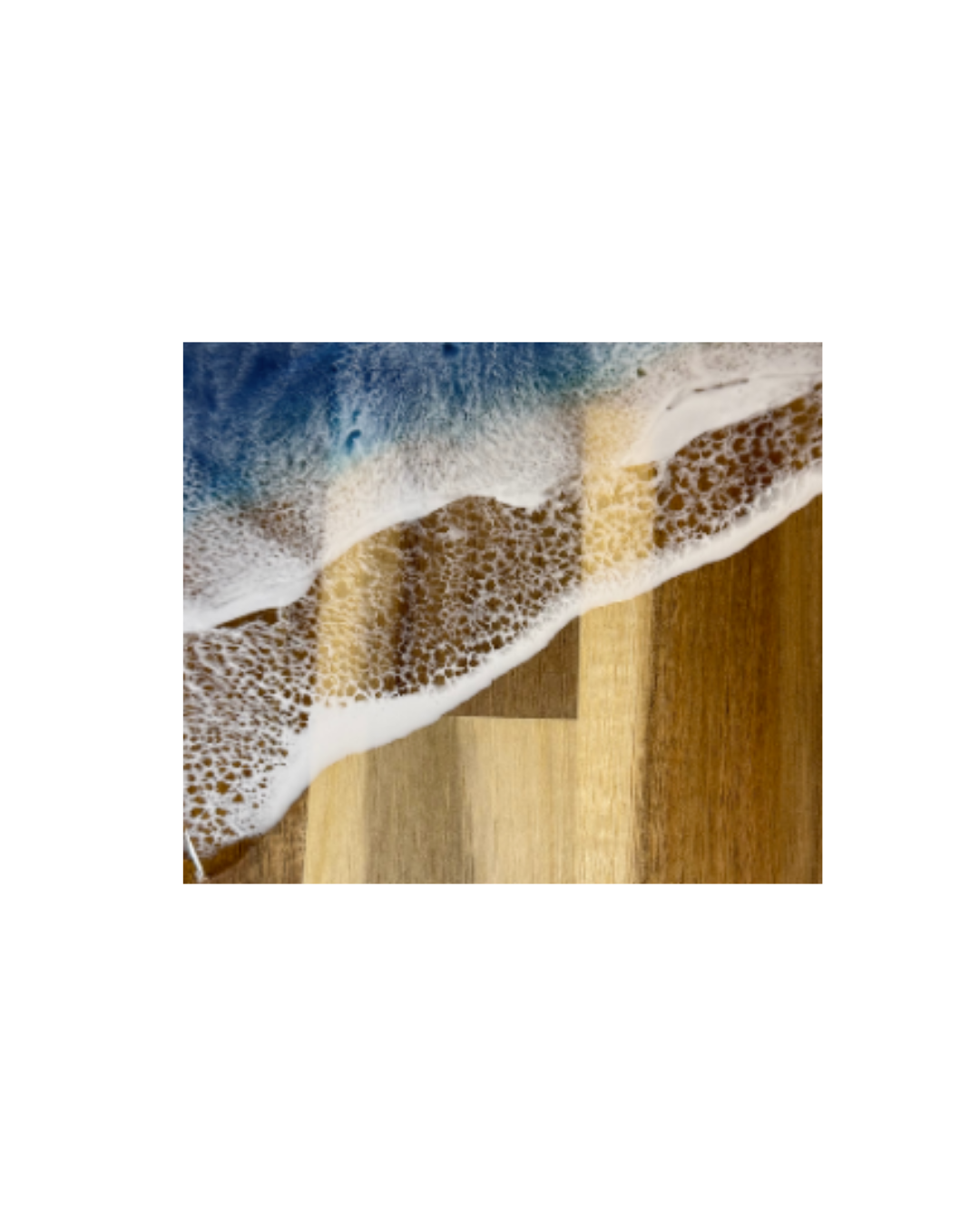 Seafoam Kiss - Resin Cutting Board